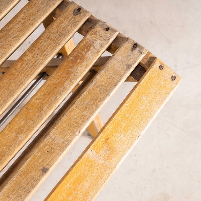 Vintage Beech Folding Chairs, 1960s, Set of 13 For Sale - Image 10 of 11