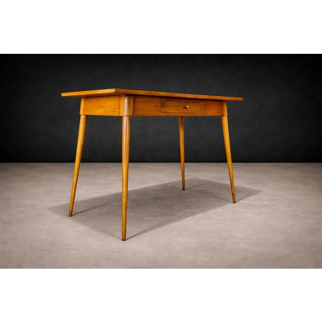 Console With Drawer and Chair in Hardwood, Unknown, 1950s For Sale - Image 15 of 15