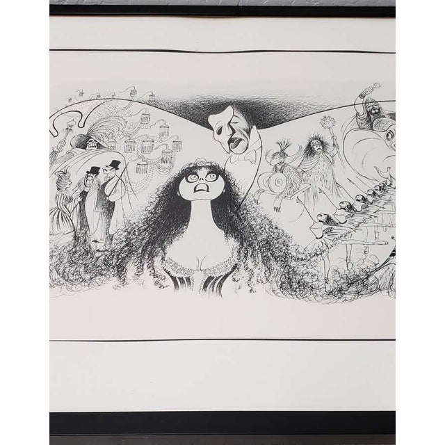 1980s Al Hirschfeld "Phantom of the Opera" Hand Signed Lithograph Printers Proof, Circa 1988 For Sale - Image 5 of 9