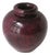 Italian Marble Red Burgundy Urn Vase For Sale