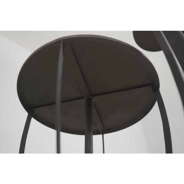 Pair Industrial Studio Crafted Iron Floor Lamps For Sale - Image 13 of 15