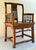 Lovely antique Chinese elm wood armchair, likely Ming, 19th century. 4 legs secured by 4 stretchers with dowel joinery,...