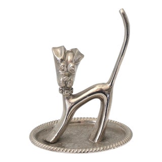 Art Deco Style Dog Ring Holder For Sale