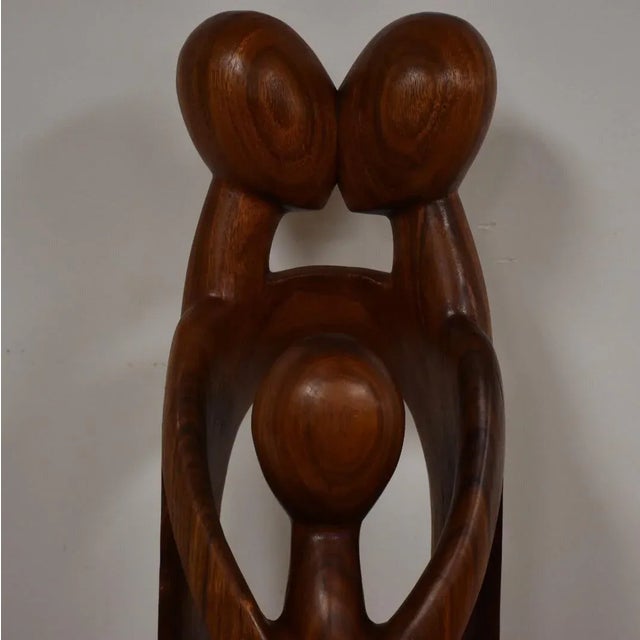 Danish Monumental Carved Teak Sculpture Chairish