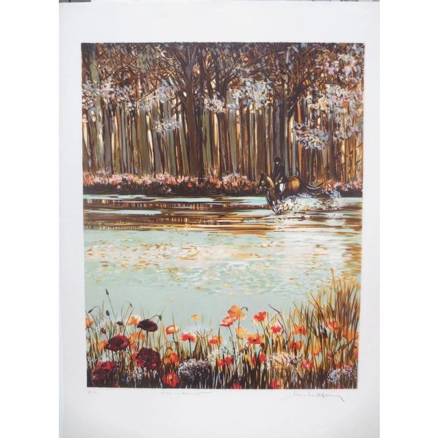 Michel Henry, Riders with Poppies, Lithograph For Sale - Image 4 of 4