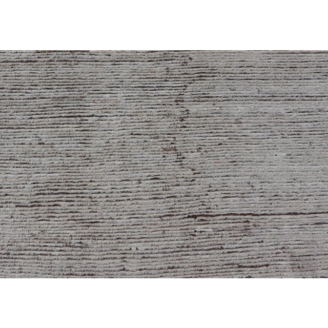 Minimalist Modern Rug by Keivan Woven Arts in Off White 9'1 X 12' For Sale In Atlanta - Image 6 of 12