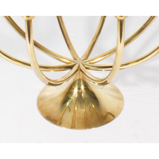 Metal Svend Aage Holm Sorensen Illums Bolighus Brass Candlestick Holders, a Pair For Sale - Image 7 of 9