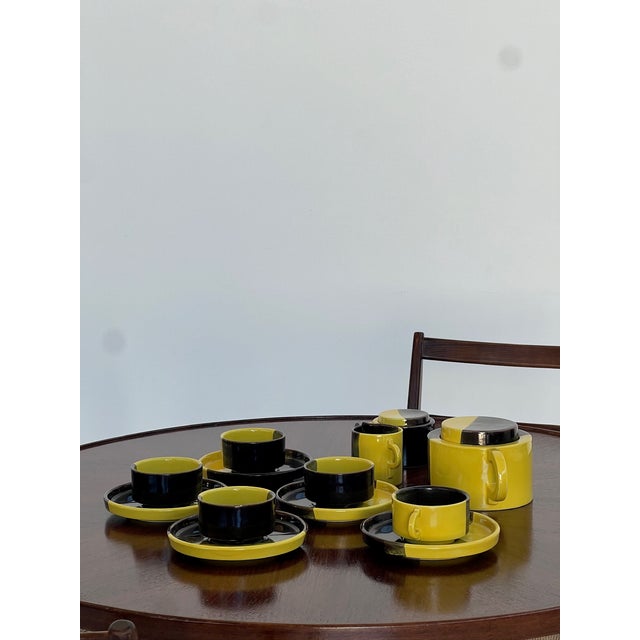 Italian Ceramic Tea or Coffee Set from SIC Ceramiche Artistiche, 1960s-1970s, Set of 13 For Sale - Image 13 of 13