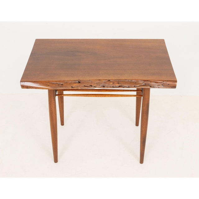 Modern George Nakashima American Black Walnut End Table, 1964-5 For Sale - Image 3 of 8