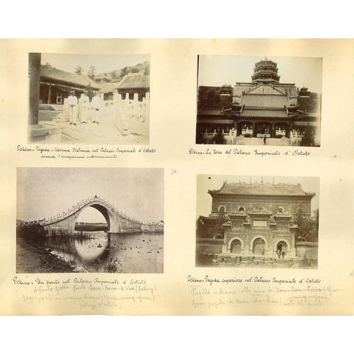 Unknown, Ancient Views of Beijing, Albumen Prints Montage, 1890s For Sale