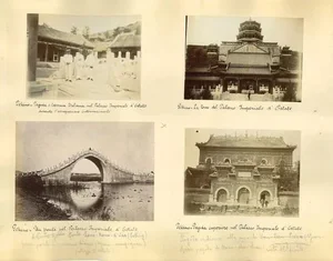 Unknown, Ancient Views of Beijing, Albumen Prints Montage, 1890s