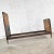 Antique French Carved Walnut and Upholstered Twin Bed With Asian Figural Fabric For Sale - Image 6 of 12