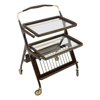 Vintage Magazine Rack by Cesare Lacca for Cassina, 1950s For Sale