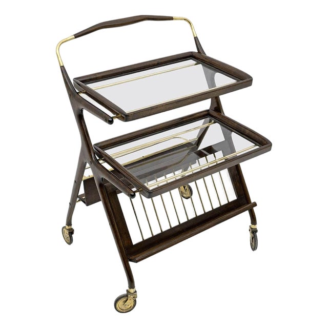 Vintage Magazine Rack by Cesare Lacca for Cassina, 1950s For Sale