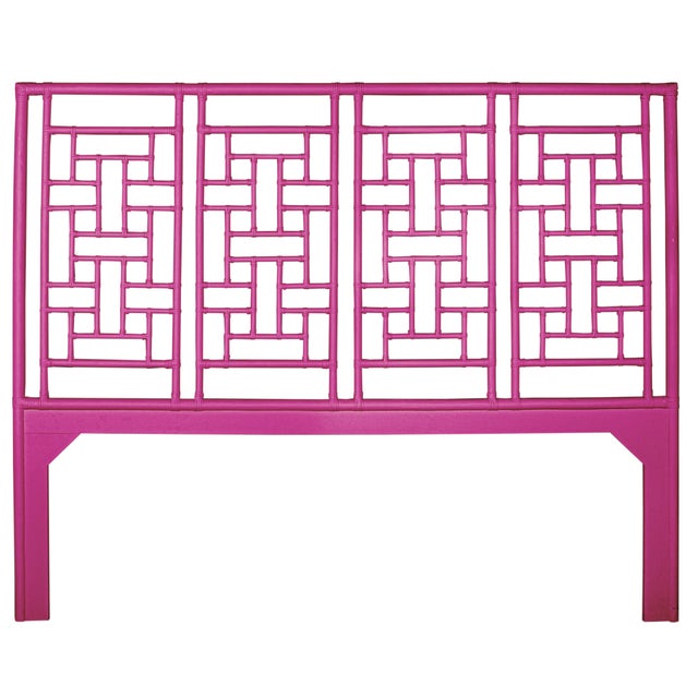Coastal Ohana Platform Bed King, Hot Pink For Sale - Image 3 of 7