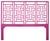 Coastal Ohana Platform Bed King, Hot Pink For Sale - Image 3 of 7