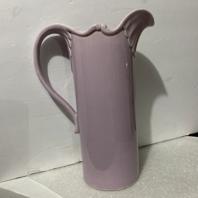 Art Nouveau Intaglio Porcelain Pitcher For Sale In Los Angeles - Image 6 of 9