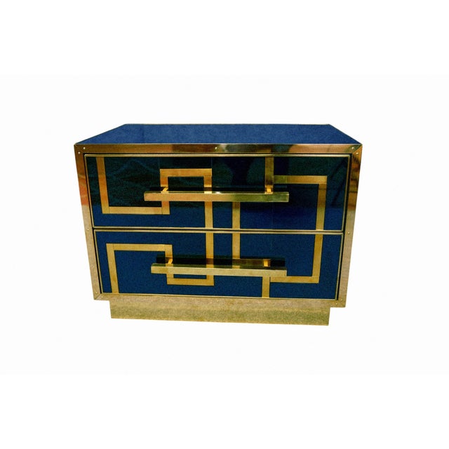 Bedside Tables in Sapphire Blue from Justfurnituress SRL, Set of 2 For Sale - Image 6 of 12