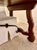 An exceptionally pretty, antique walnut trestle table from the early 1900s. Sturdy top with a beautiful patina and lovely...