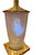 Verlys Glass An American Art Deco Frosted Glass and Brass "Four Seasons" Table Lamp. For Sale - Image 4 of 8