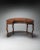 Brava Faux Leather Demilune Desk, Medium Brown For Sale In Chicago - Image 6 of 7