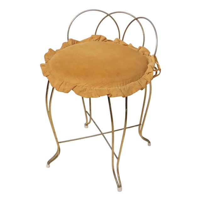 Hollywood Regency Vanity Stool For Sale