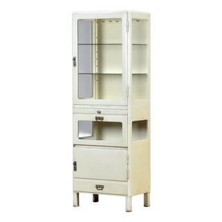 Vintage Wooden Medical Cabinet, 1930s For Sale