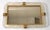 1940s Art Deco Barovier Blown Art Glass Murano Brass Mirrored Tray Vanity Mirror For Sale - Image 13 of 18