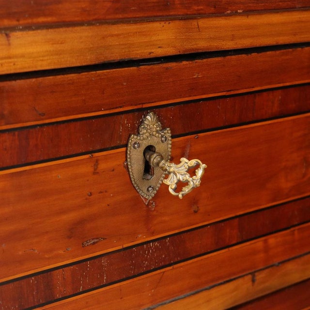Small Neoclassical Chest of Drawers in Cherrywood For Sale - Image 5 of 11