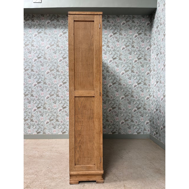 Large Art Deco Oak Wardrobe, 1940s For Sale - Image 6 of 18