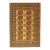 Hand-Knotted Ersari Rug in Wool With Gul Design in Marigold and Brown 5'2 X 7'8 For Sale