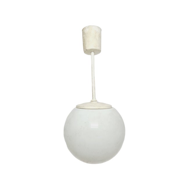 Postmodern Communist Pendant Lamp, Poland, 1970s, in Very Good conditions. Designed 1970 to 1979 European Plug (up to...