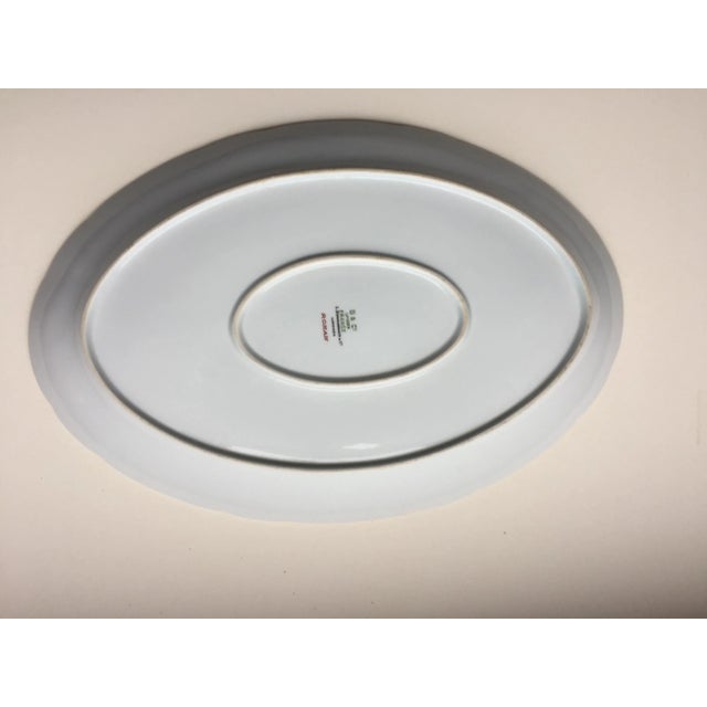 Vintage L. Bernardaud & Co/Limoges porcelain platter, floral Rohan pattern with gold edging