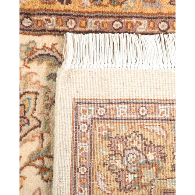 2000 - 2009 Mogul, One-of-a-Kind Hand-Knotted Runner Rug - Ivory, 2' 8" x 12' 6" For Sale - Image 5 of 8