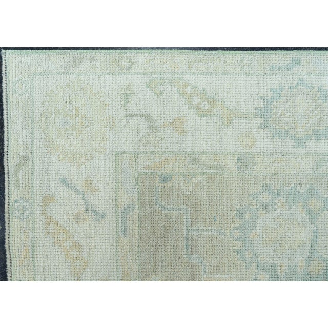 Turkish Turkish Oushak Rug 3'11" x 6'2" #19404 For Sale - Image 3 of 8