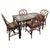 Regency Style Faux Bamboo Dining Table and Chairs, 1950s, Set of 5 For Sale - Image 9 of 9