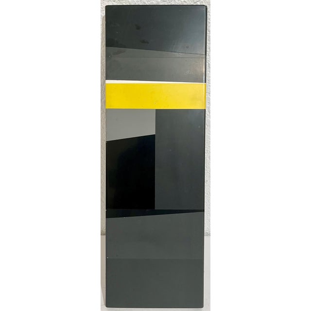 Jean Baier (Swiss, 1932-1999) "Composition" 1960 An original enamel composition on metal wall mount art. This post war...