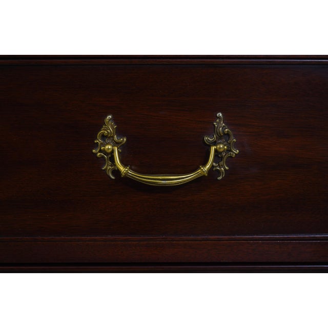 Henkel Harris Marble Top Kettle Base Mahogany Chest For Sale - Image 11 of 18