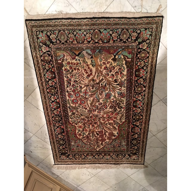 Vintage Silk Persian Prayer Rug 2′4″ × 4′2″ Chairish