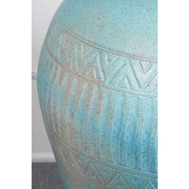 Steve Chase 1980s Lidded Amphora Style Ceramic Vessel, Custom for Steve Chase For Sale - Image 4 of 8