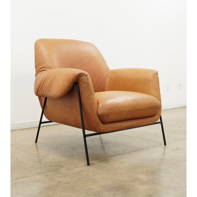 Hooker Furniture Hooker Furniture Ambroise Metal Frame Club Chair For Sale - Image 4 of 17
