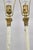 Traditional Early 20th Century French Empire Neoclassical Small Thin Brass Candlestick Column Table Lamps - a Pair For Sale - Image 3 of 12