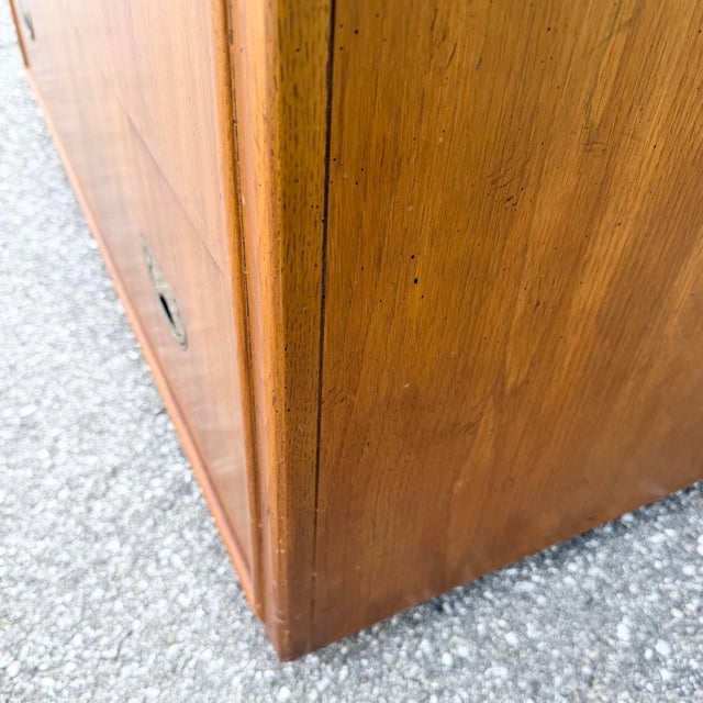Drexel Drexel “Passages” Campaign Style Highboy Dresser For Sale - Image 4 of 12