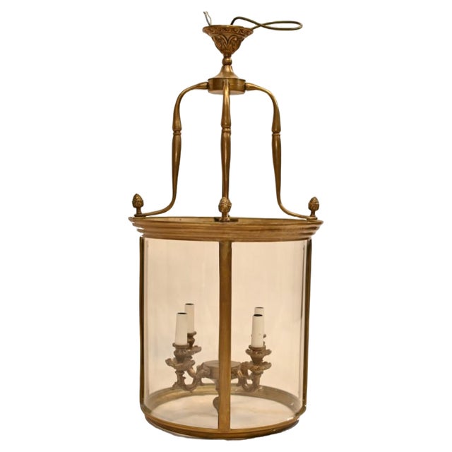 Victorian Lantern Ormolu Hanging Architectural Light For Sale