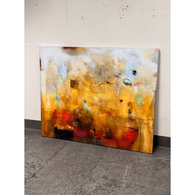 Abstract Circa 2014 Chris Henry "Shattering the Glass Ceiling" Mix Media For Sale - Image 3 of 12