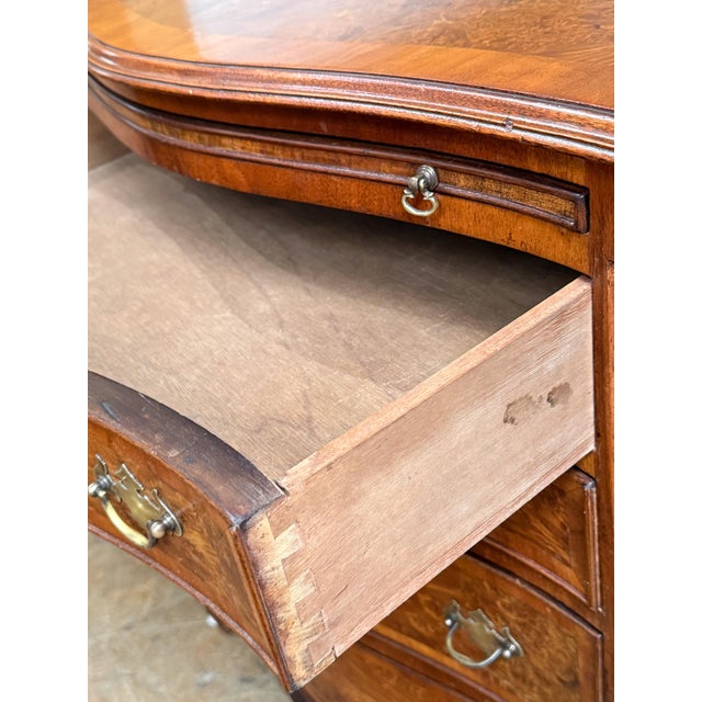 English Bachelor's Small Chest or Bedside Cabinet of Burl Walnut For Sale - Image 14 of 14