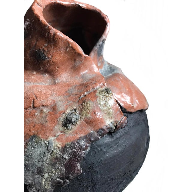 Signed 1970s Ceramic Sculptural Vase: Mid-Century Modernist Pottery For Sale In Cleveland - Image 6 of 9