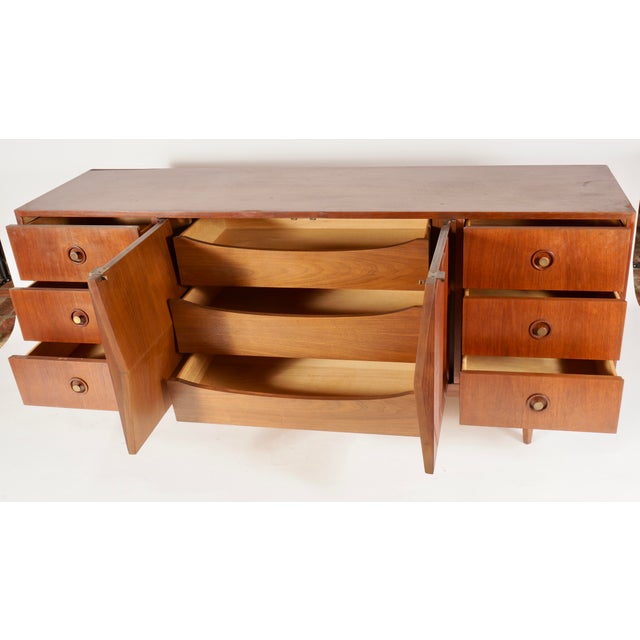 Wood 1960s American of Martinsville Harlequin Dresser Designed by Merton L. Gershun For Sale - Image 7 of 12