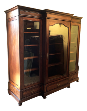 Monumental Study Wardrobe in Mahogany, 1900