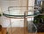 1970s Round Chrome Bar Serving Cart With Glass Shelves For Sale - Image 5 of 12